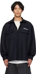 Rhude Black Boxy LS Work Shirt