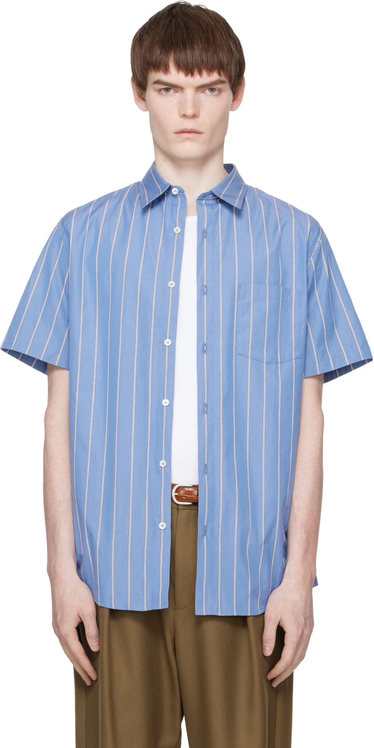 A.P.C. Blue Bart Shirt