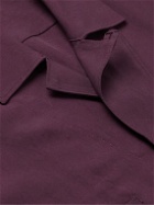 Caruso - Convertible-Collar Lyocell Shirt - Purple