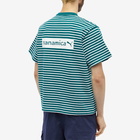 Puma Men's x Nanamica Striped T-Shirt in Varsity Green