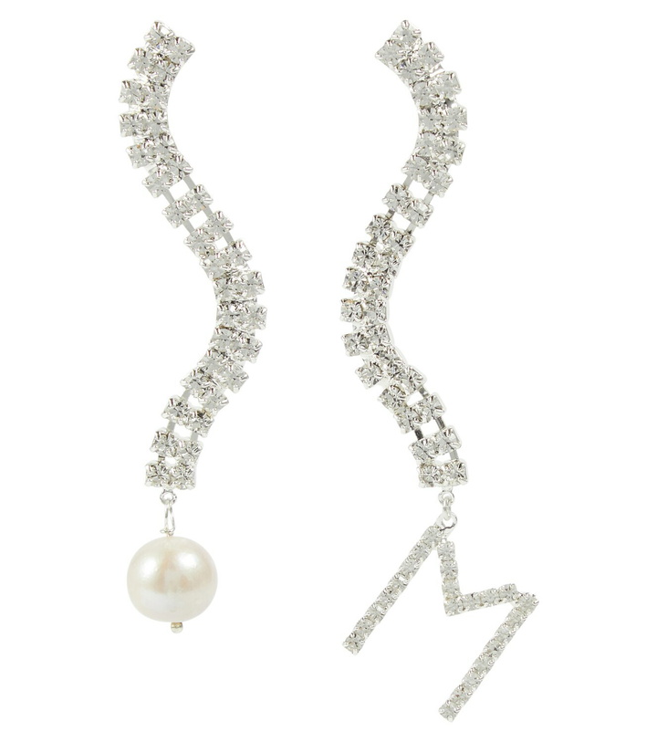 Photo: Magda Butrym - Pearl-embellished crystal earrings