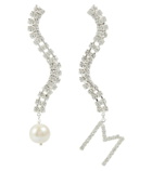 Magda Butrym - Pearl-embellished crystal earrings