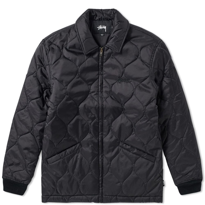 Photo: Stussy Quilted Work Jacket Black