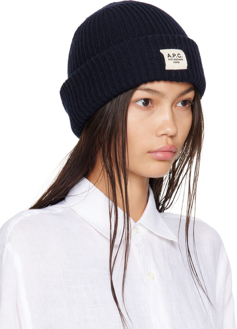 A.P.C. Navy James Beanie