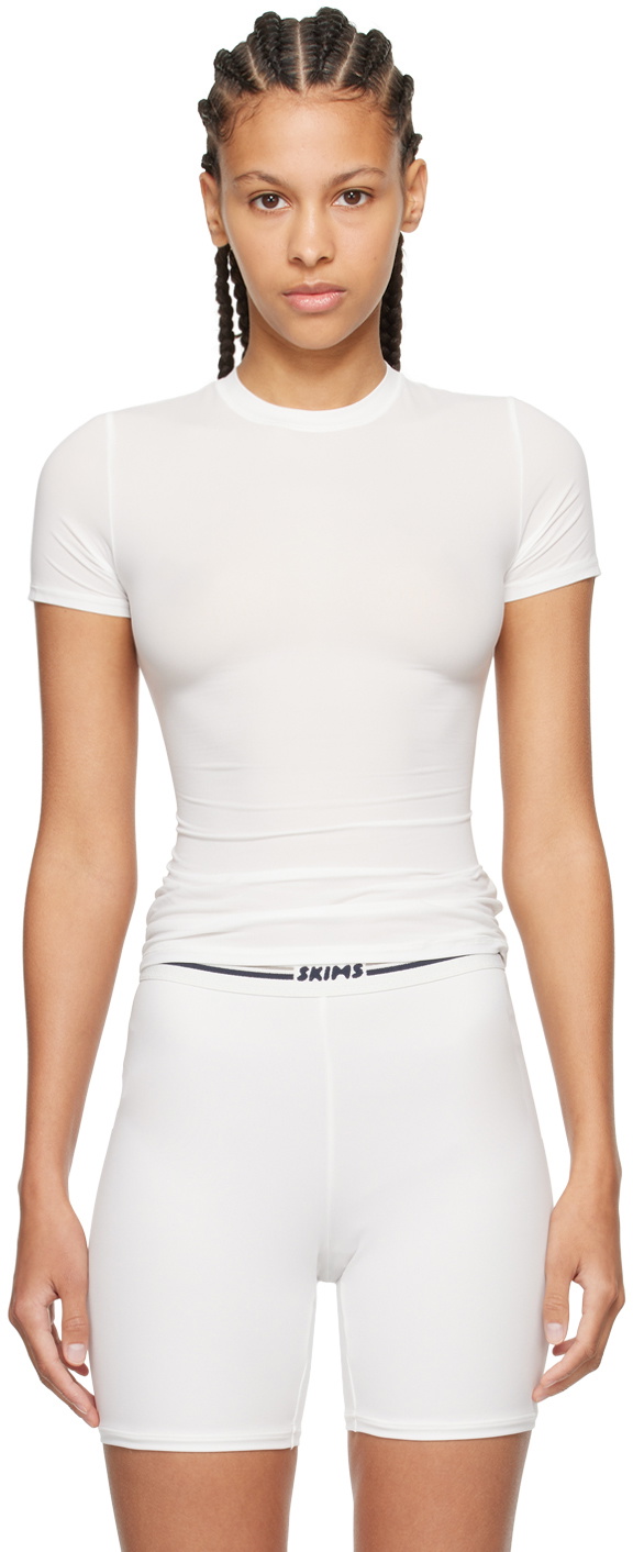SKIMS White Fits Everybody T-Shirt SKIMS
