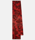 Emilia Wickstead Rissa floral taffeta faille scarf
