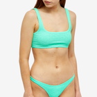 Alexander Wang Women's High Cut Bikini Bottom in Mint Julep