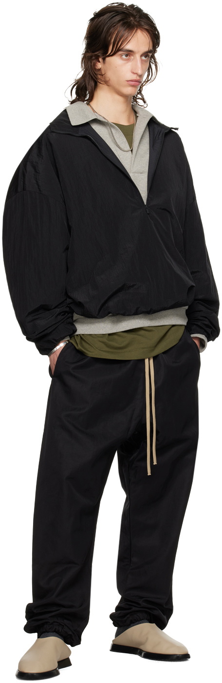ジャケット・アウター Fear of God Essentials HALF ZIP PULLOVER Fear of God Essentials Brushed Half Zip Pullover in Brown