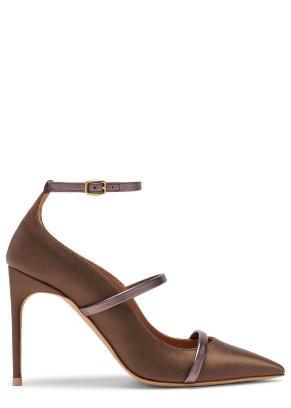 Photo: Malone Souliers Diaz 90 Satin Pumps
