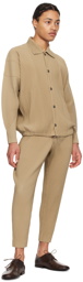 HOMME PLISSÉ ISSEY MIYAKE Beige Monthly Color February Jacket