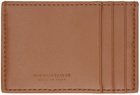 Bottega Veneta Brown Cassette Credit Card Holder