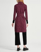 Chiara Boni La Petite Robe Womens Overcoat & Trench Coat Garnet