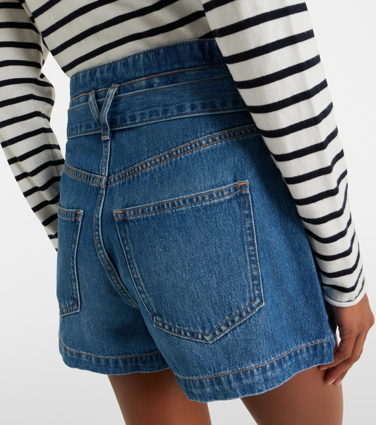 Veronica Beard Jaylen denim shorts