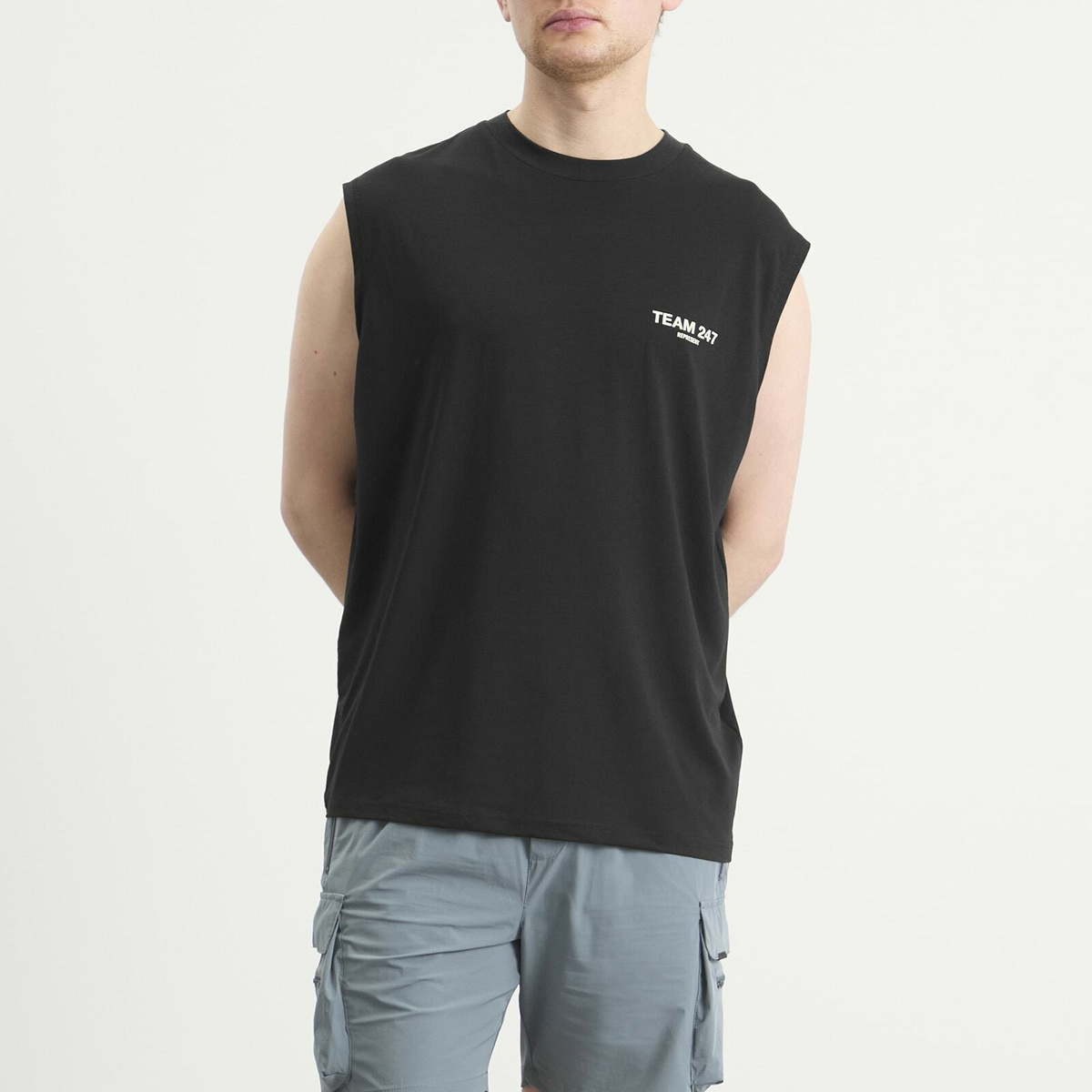 Represent 247 Men's Represent Team 247 Oversized Tank in Jet Black