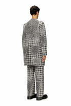 Diesel Coat in Prince of Wales jacquard denim - Denim Jackets - Unisex - Multicolor