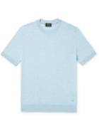 Brioni - Cashmere and Silk-Blend T-Shirt - Blue