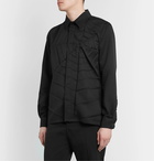 Undercover - Spiderweb-Pleated Twill Shirt - Black