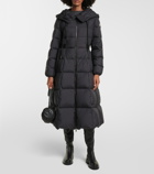 Moncler Faucon belted down coat
