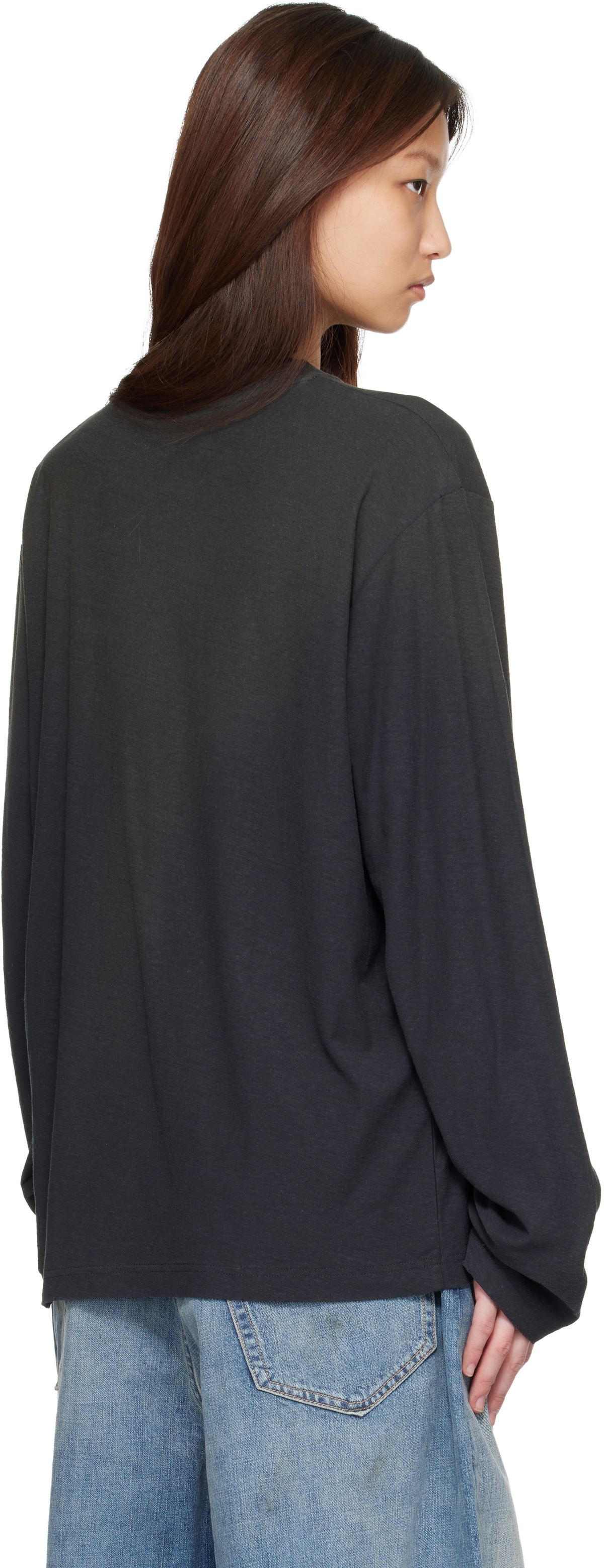 Acne Studios Black Sprayed 1996 Logo T-shirt