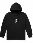 ON - Club Tennis Logo-Print Cotton-Blend Jersey Hoodie - Black