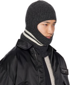 Comme des Garçons Homme Gray Lambswool Balaclava