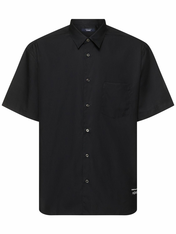 Photo: COMME DES GARÇONS HOMME Cotton Logo Short Sleeve Shirt