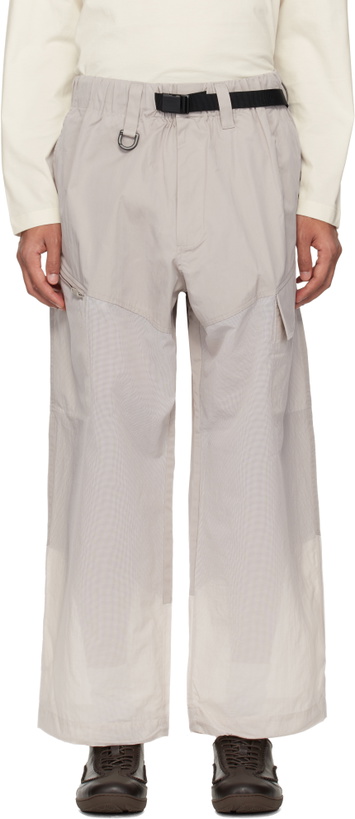 Photo: Y-3 Beige UT Straightleg Cargo Pants