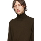 Maison Margiela Brown Elbow Patch Turtleneck