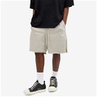 Rick Owens Men's Boxers Heavy Jersey Shorts in Pearl