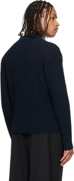 LE17SEPTEMBRE Navy Ribbed Cardigan