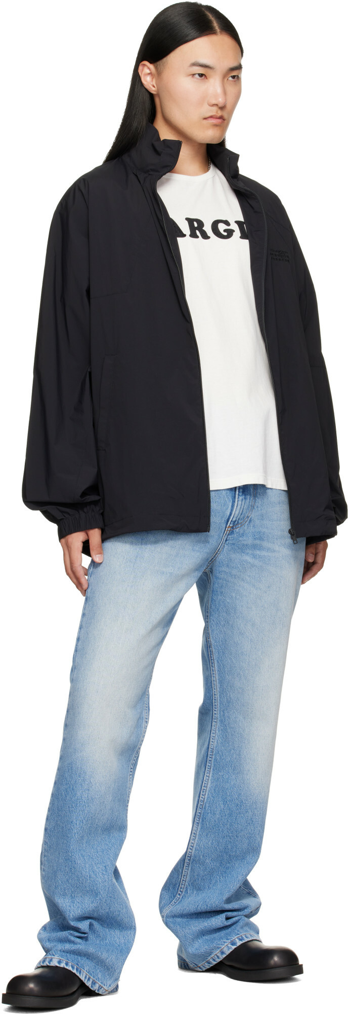 MM6 Maison Margiela Blue Bootcut Jeans