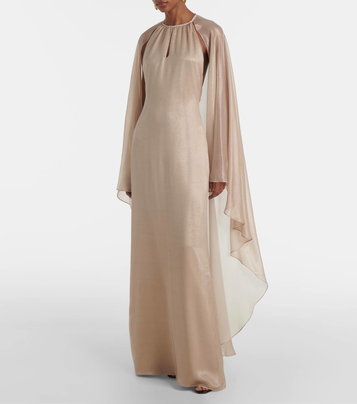 Tom Ford Caped satin gown