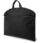 HUGO BOSS - Leather-Trimmed Nylon Garment Bag - Black