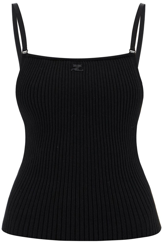 Photo: Courrèges Logo Crop Tank Top
