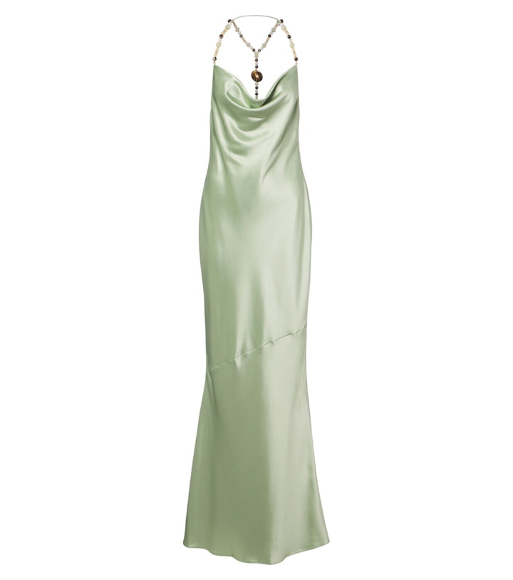 Photo: Retrofête Odalis beaded draped maxi dress