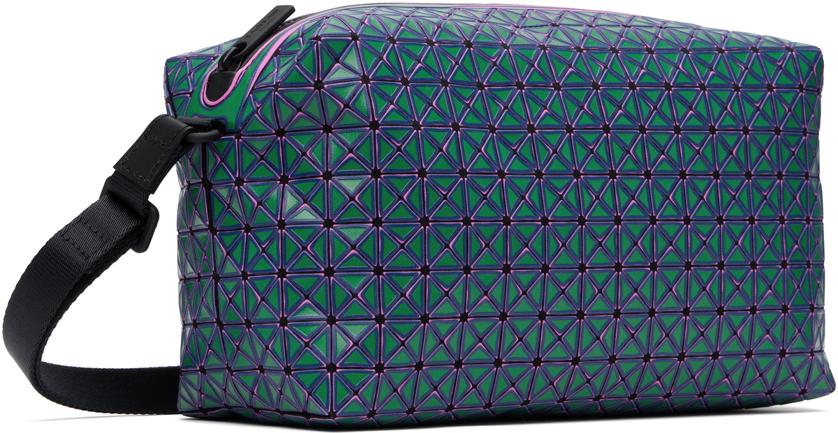 BAO BAO ISSEY MIYAKE Green & Purple Saddle Rough Bag