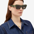 Loewe Eyewear Women's Cat-Eye Sunglasses in Green 