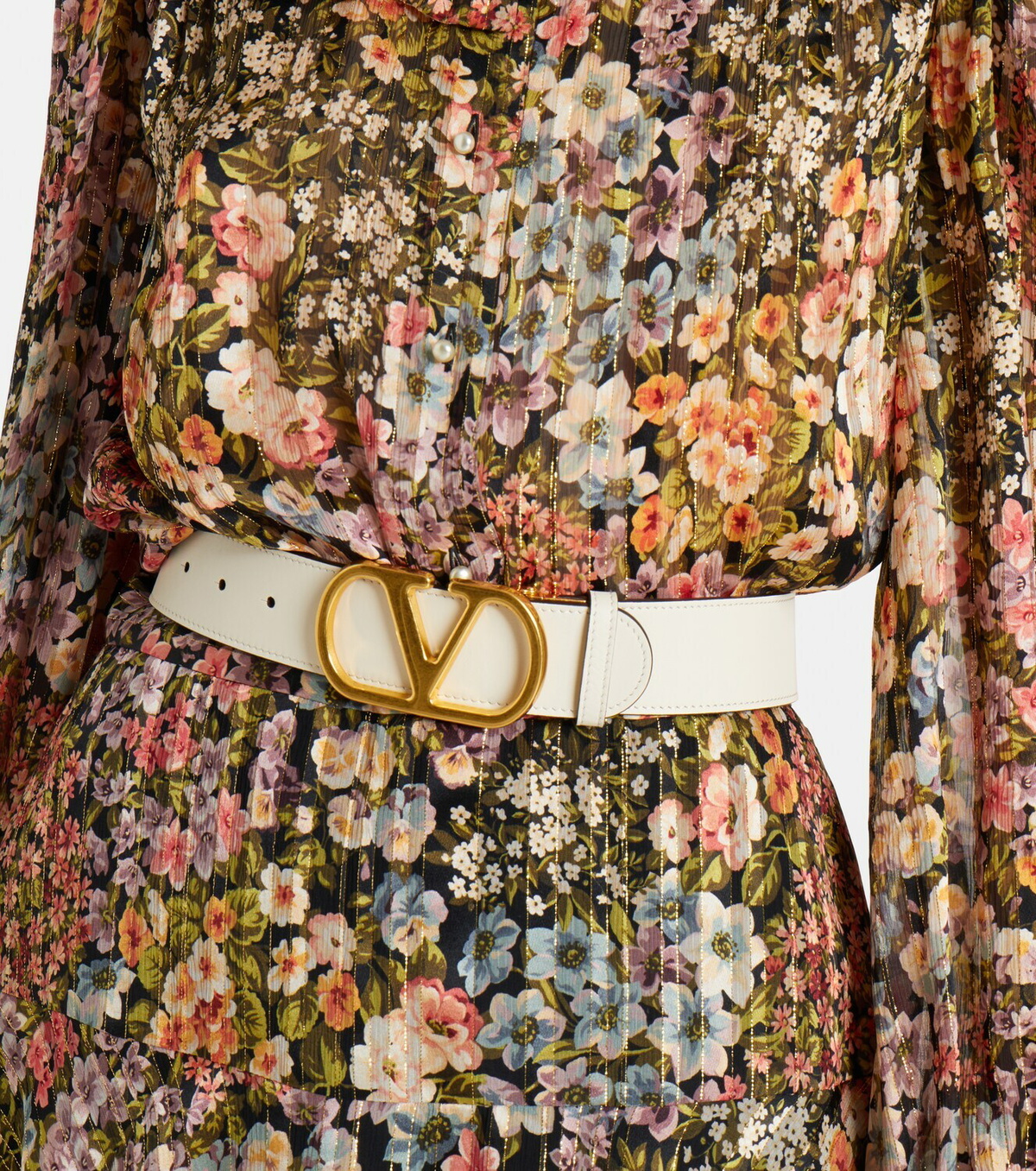 Valentino Garavani VLogo reversible leather belt