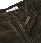 NN07 - Karl Tapered Stretch-Cotton Corduroy Trousers - Men - Green