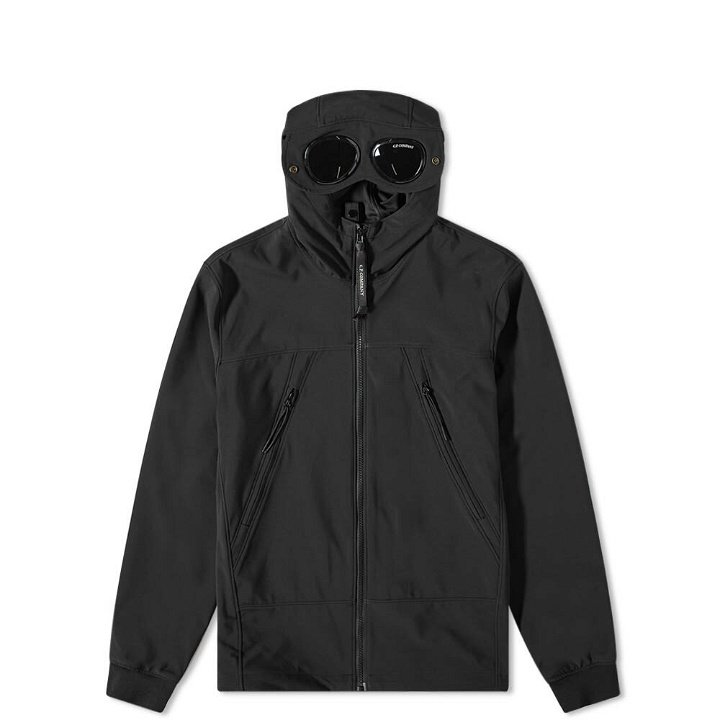 Photo: C.P. Company Undersixteen Men's Goggle Soft Shell Jacket in Black