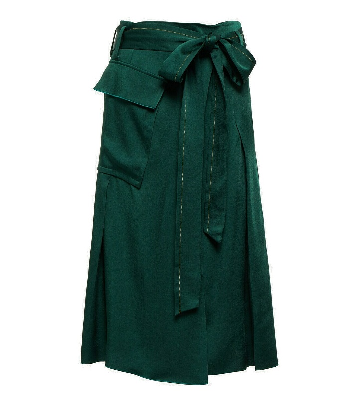Photo: Victoria Beckham - High-rise belted midi skirt