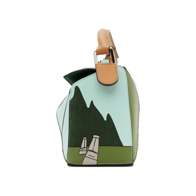 LOEWE Puzzle Bag Limited Edition Ken Price Easter Island Printed Leather  Small