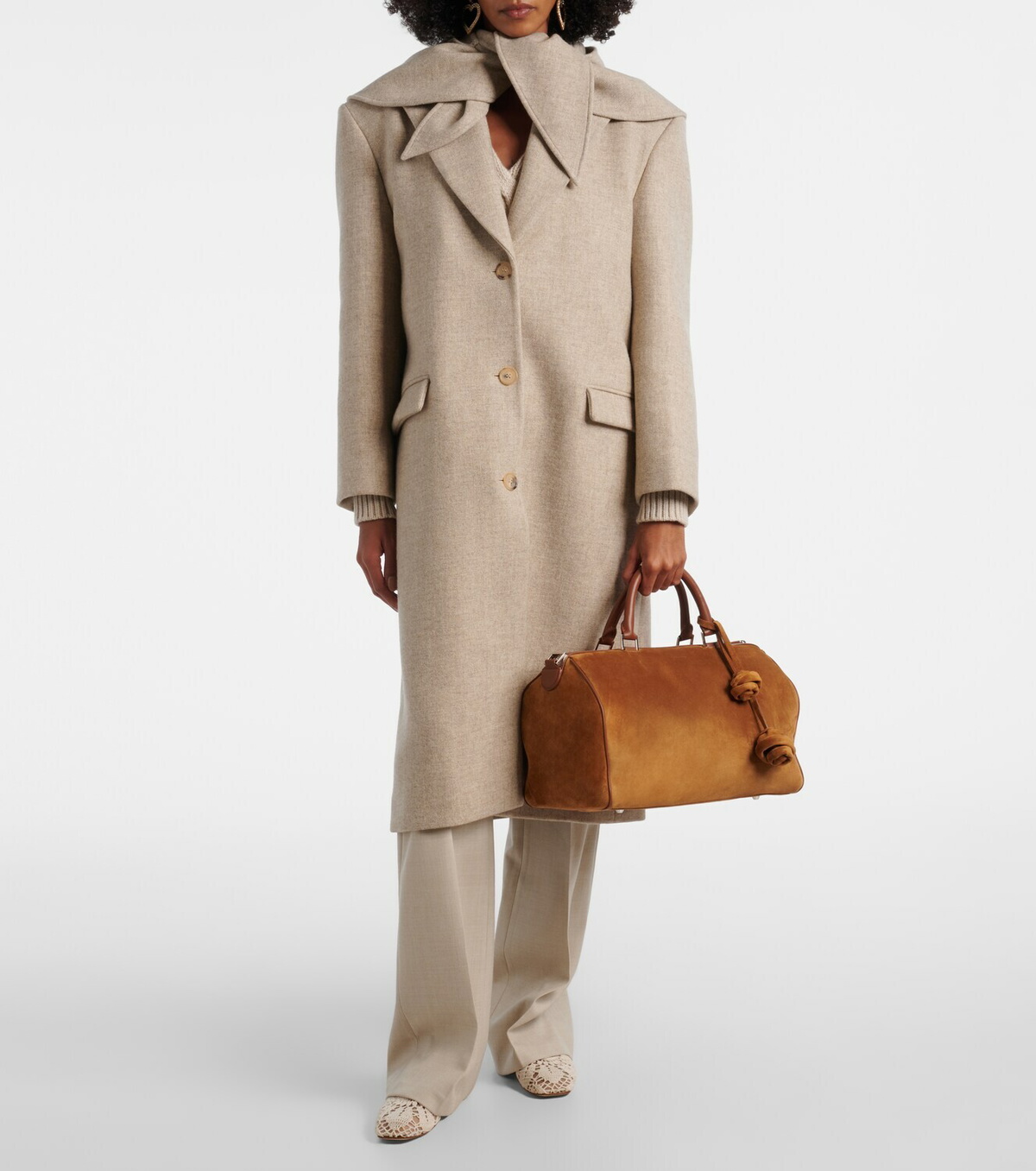 Magda Butrym Varsovia suede duffel bag