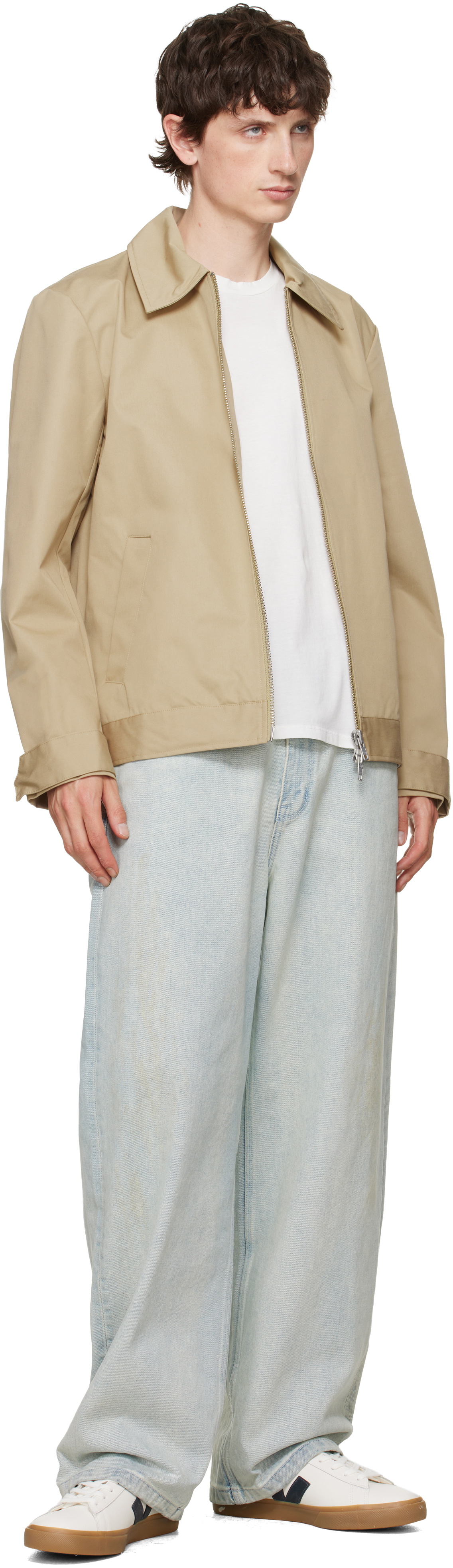 VEJA Off-White Campo Leather Sneakers