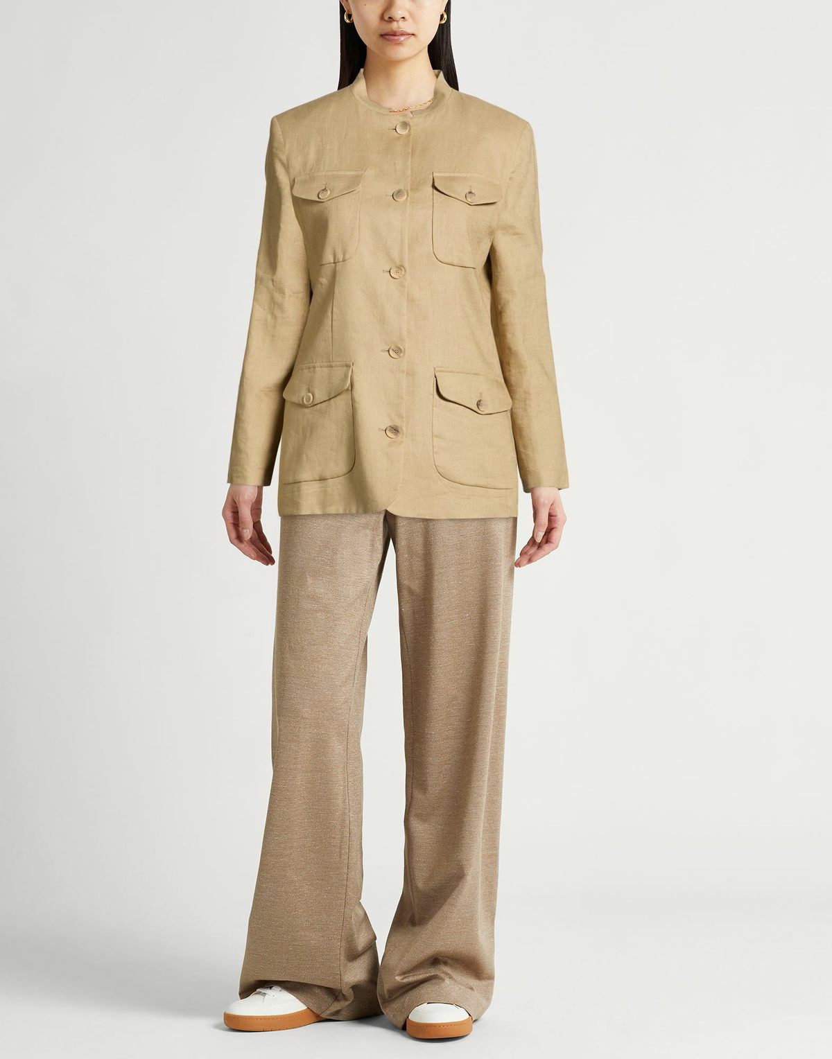 Semicouture Womens Jacket Khaki