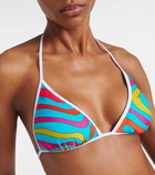 Pucci Marmo printed bikini top