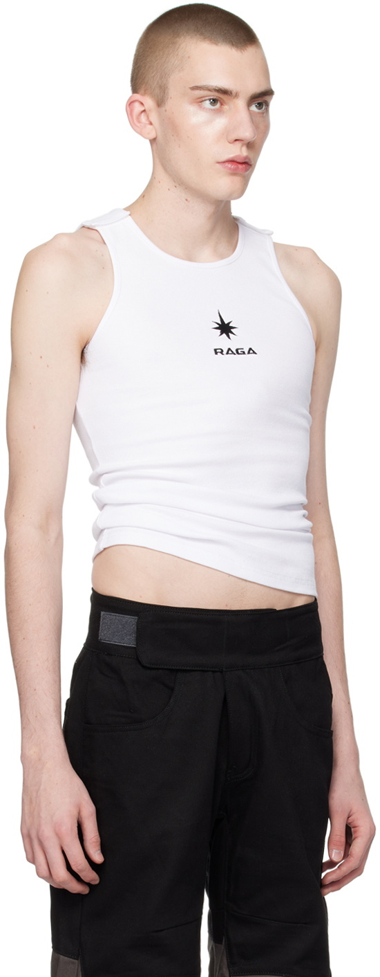 Raga Malak White Velcro Tank Top