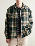De Bonne Facture - Checked Wool Shirt Jacket - Green