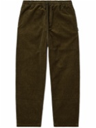 Neighborhood - Straight-Leg Cotton-Blend Corduroy Drawstring Trousers - Green