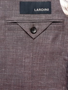 Lardini - Unstructured Wool, Silk and Linen-Blend Blazer - Brown